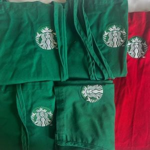 5 Starbucks Aprons for $13